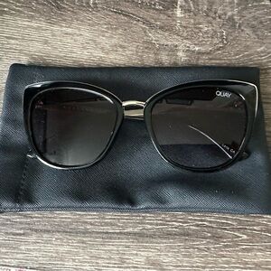 Quay Australia Black Cat Eye Sunglasses